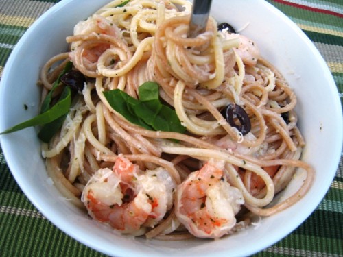 Shrimp Basil Pasta