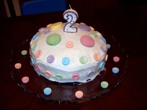 Polka dot cake