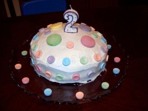 Polka dot cake