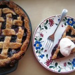 Mixed Berry Pie served
