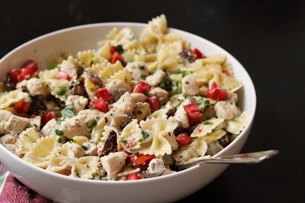 Chicken and Bowties Pasta with Sage and Nutmeg - Life As Mom