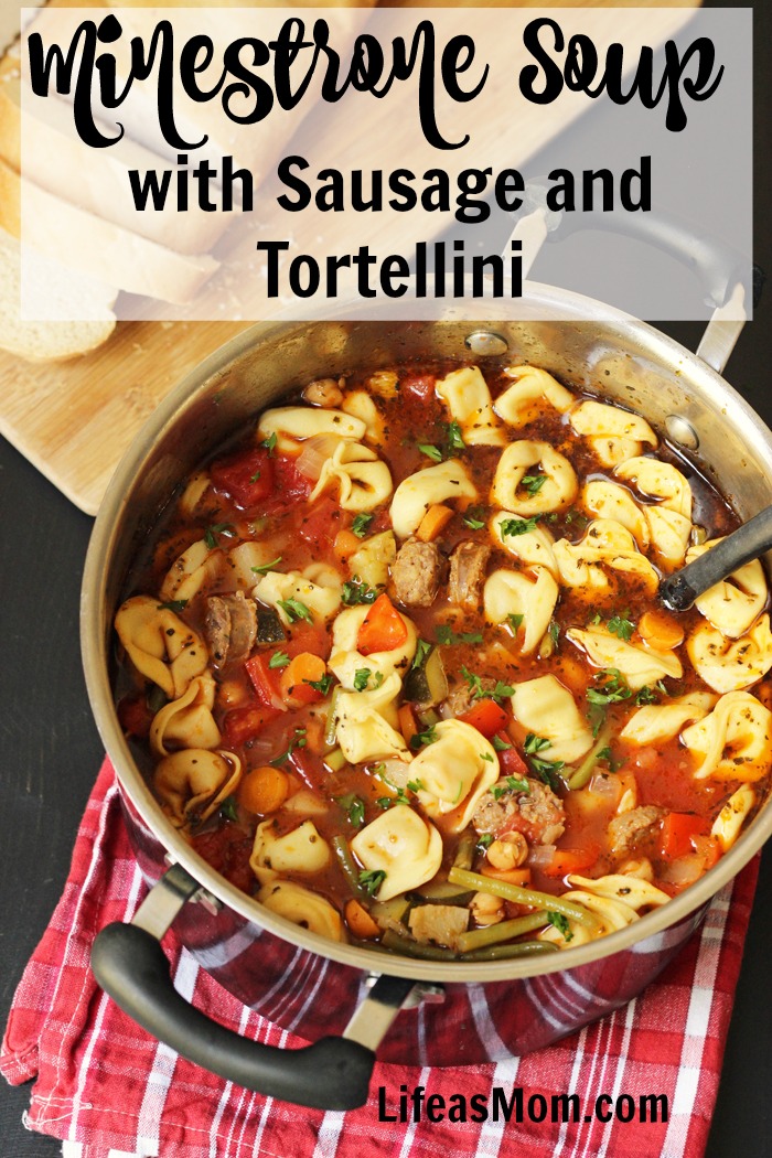 Minestrone Soup with Sausage and Tortellini | Life as Mom