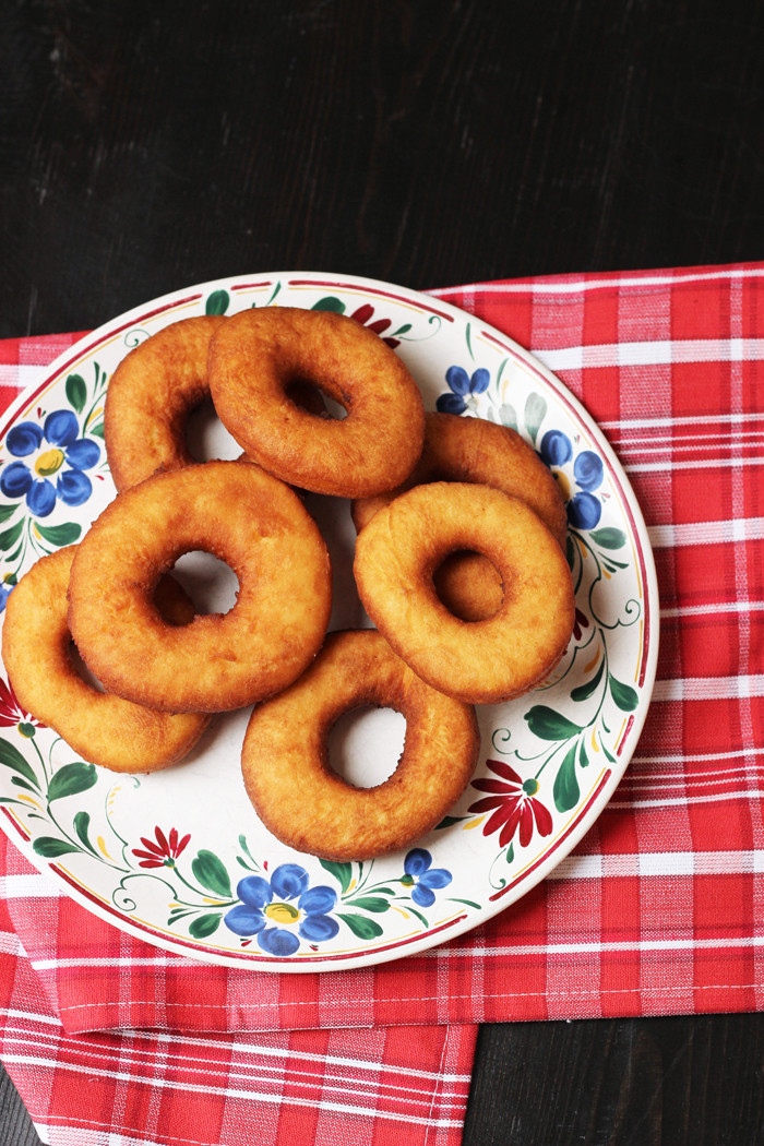 plate of buttermilk donuts