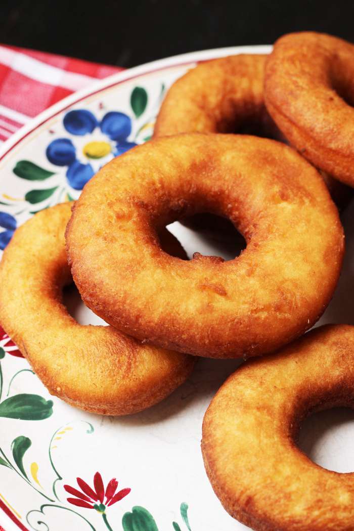 plate of buttermilk donuts