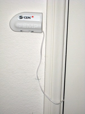 freezer alarm receiver by door