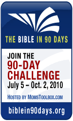Bible in 90 Days reading challenge graphic from 2010.