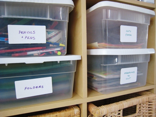 Plastic Boxes Organize Our Stuff