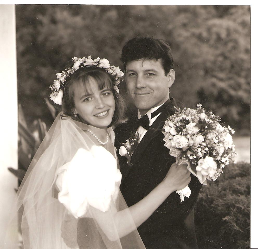 bryan and jessica with flowers