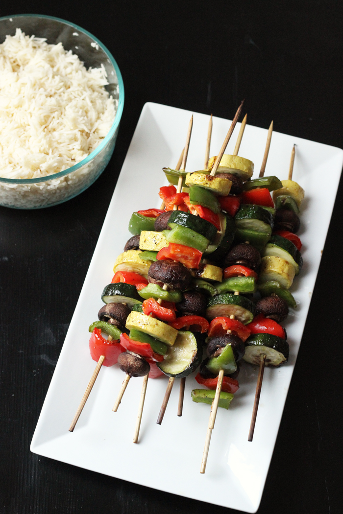 Grilled Vegetable Kabobs - Easy on the Summer Cook | Life as Mom