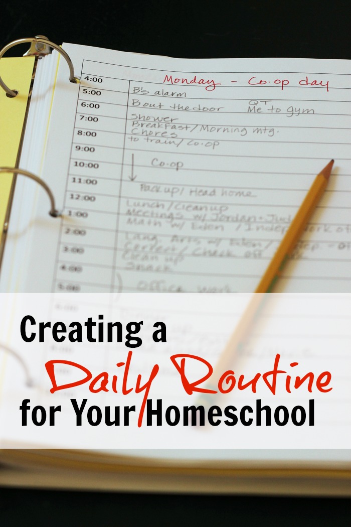 Creating a Daily Routine for Your Homeschool Life as Mom