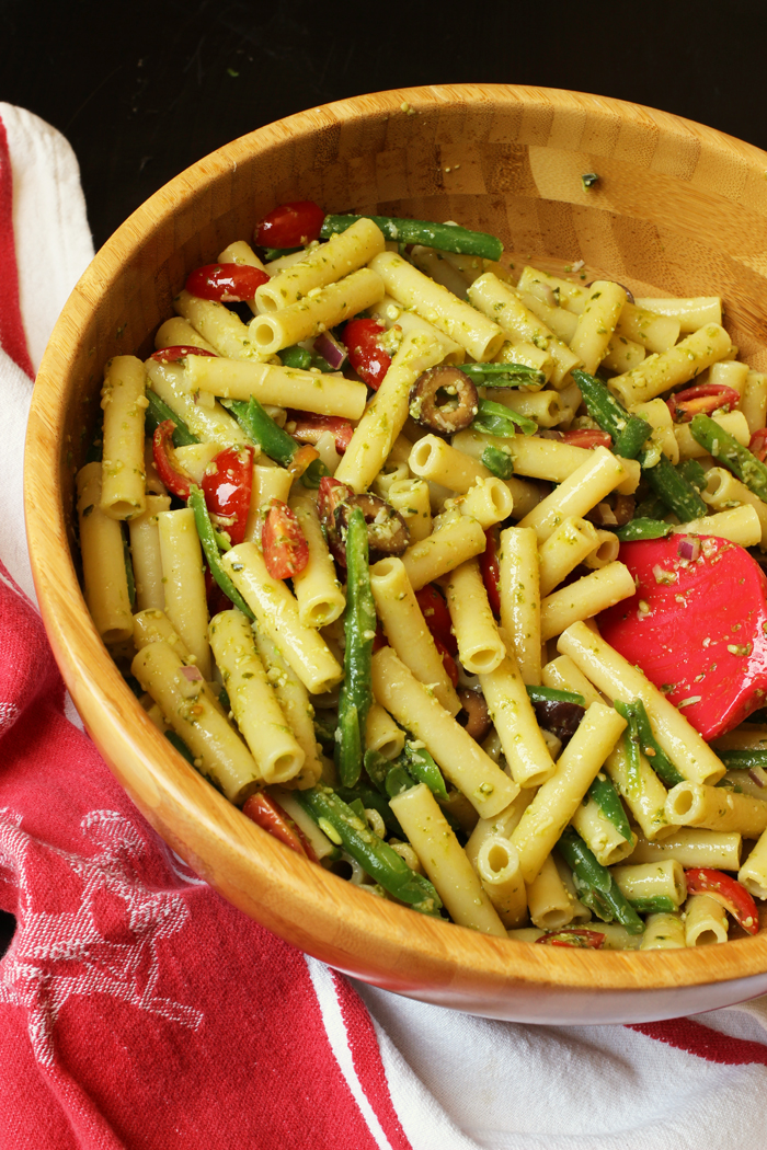 A bowl of Pasta and Pesto