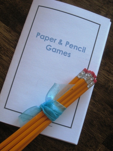FREE Paper and Pencil Game Book