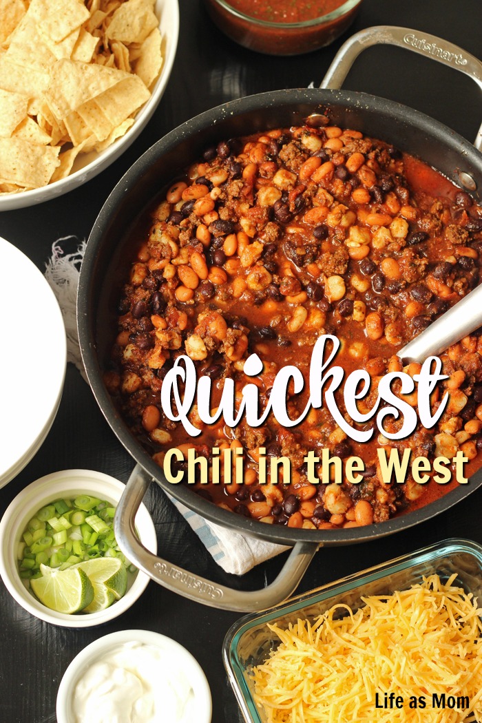 Quickest Chili in the West | Life as Mom