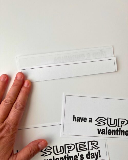 back third of card folded down.