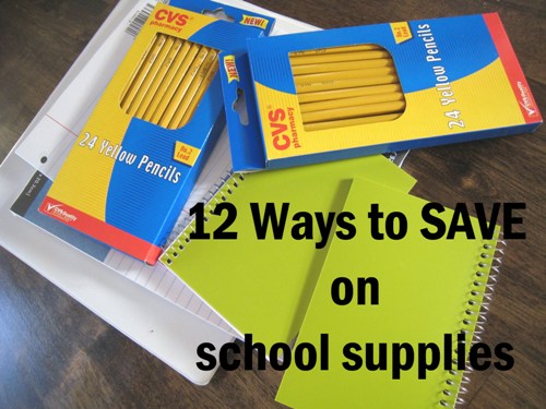 12 Ways to Save on School Stuff