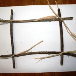 diy, photo frame, sticks, fall