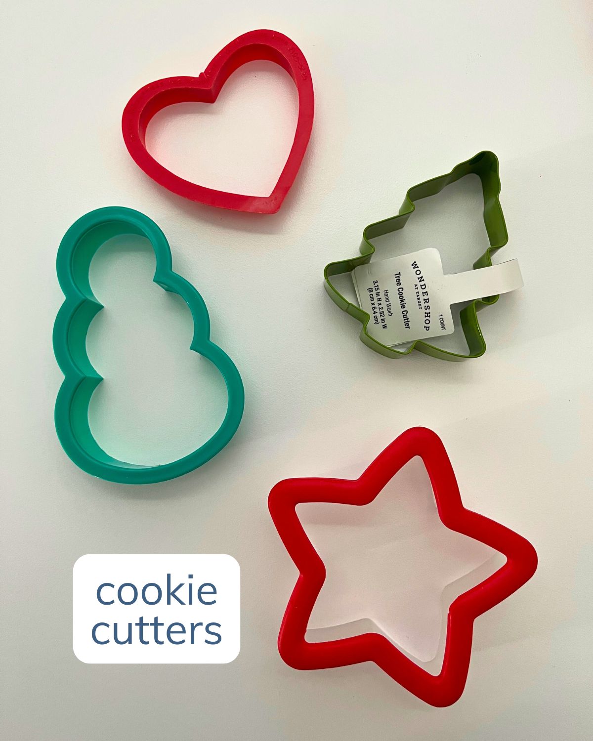 array of cookie cutters.