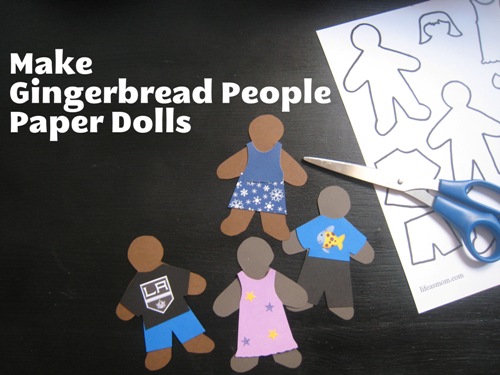 Gingerbread People Paper Dolls | Life as Mom