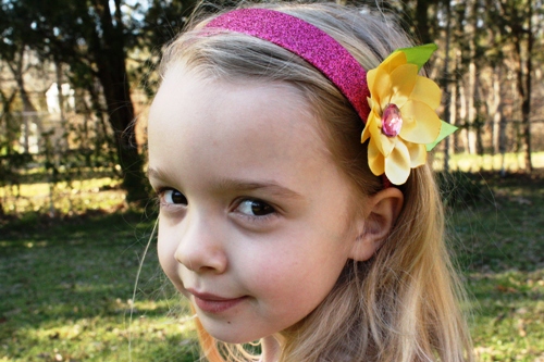 Satin Flower Headband