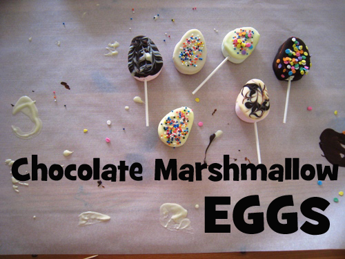 diy on a dime chocolate marshmallow eggs