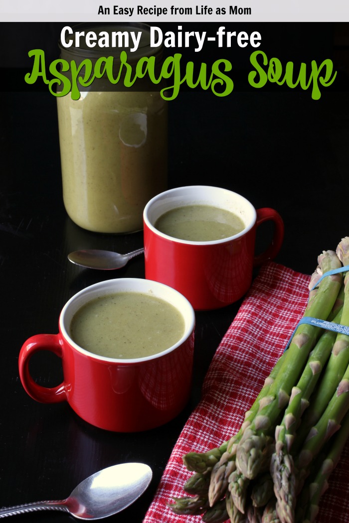 Creamy DairyFree Asparagus Soup (Stovetop or Pressure Cooker)