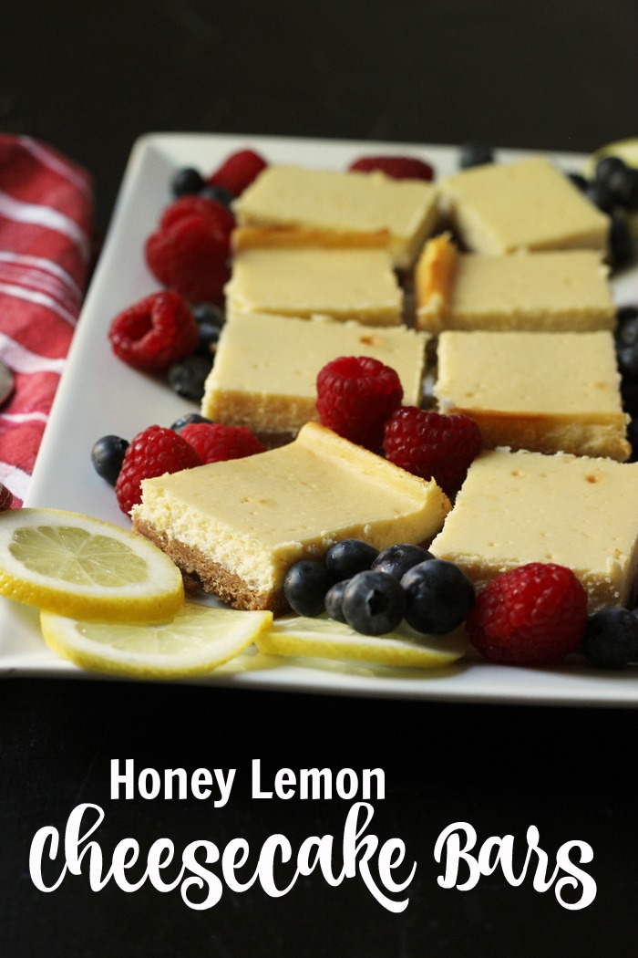 Honey Lemon Cheesecake Bars | Life as Mom