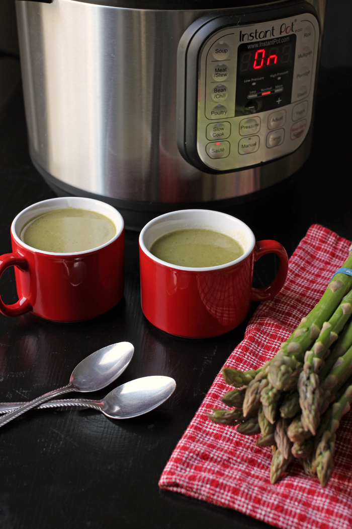 Creamy DairyFree Asparagus Soup (Stovetop or Pressure Cooker)