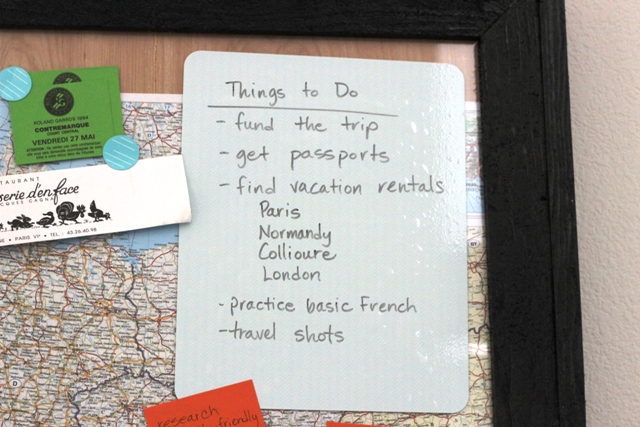 To Do List for European Vacation