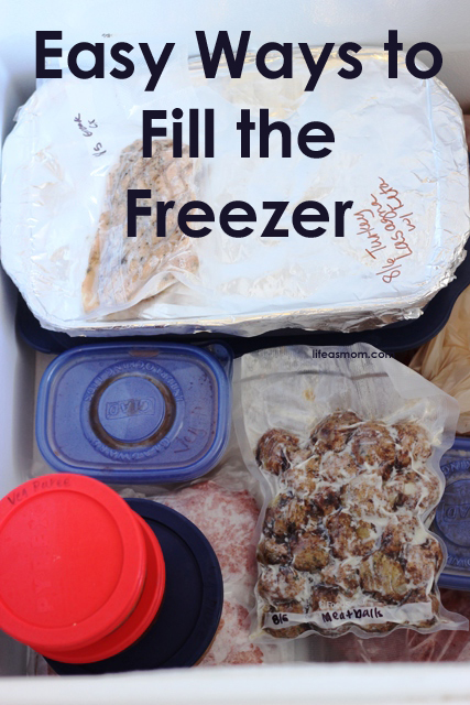 Easy ways to fill the freezer