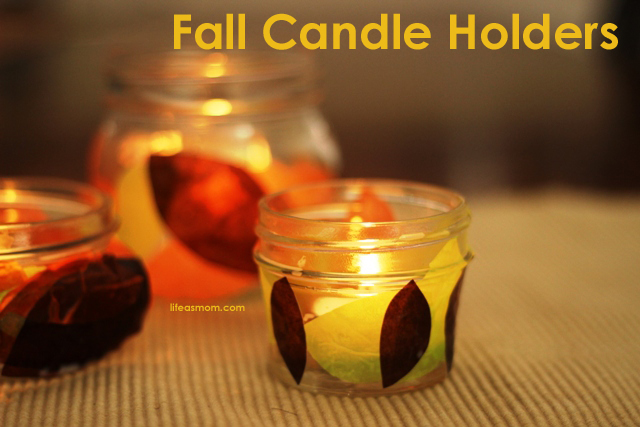 Fall Candle Holders Life as MOM