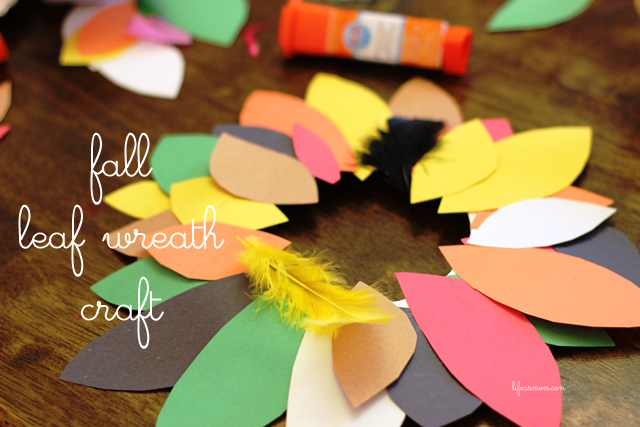 Fall Leaf Wreath Paper Plate Craft