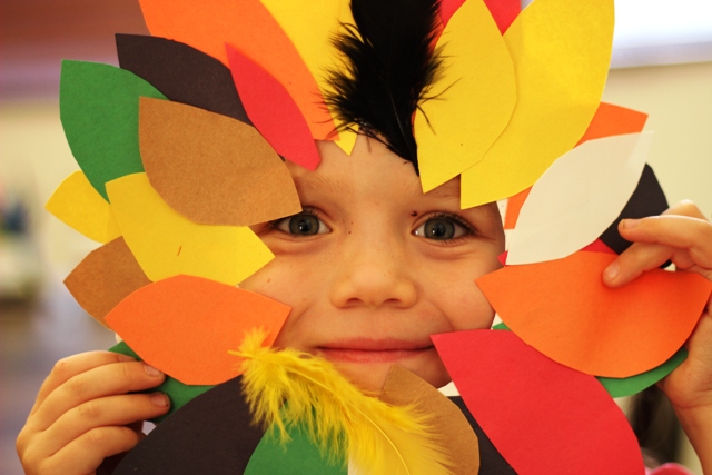 Finished Leaf Wreath Elmer's