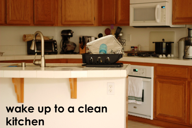 Leave the Kitchen Clean Each Night to Save Time | Life as MOM