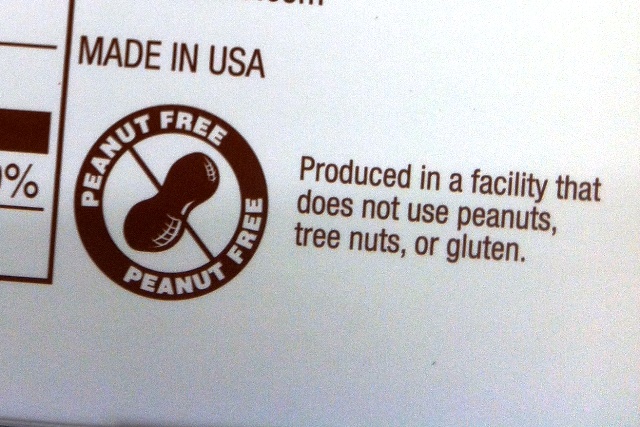 peanut warning