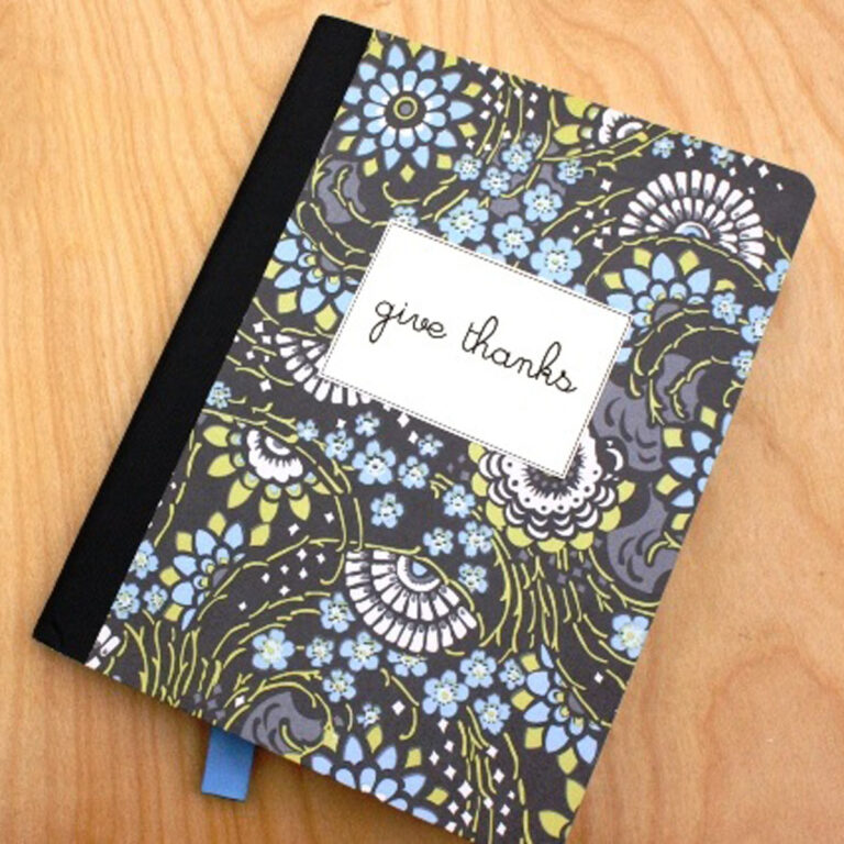 Make a Pretty Gratitude Journal from a Composition Book