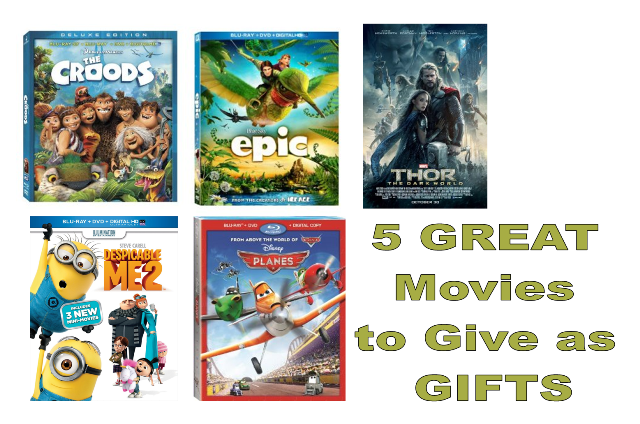 Great Movies to Give as Gifts | family movie reviews | gift ideas