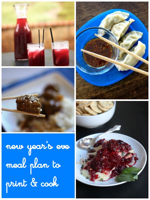 New Year&#039;s Eve Meal Plan to Print &amp; Cook