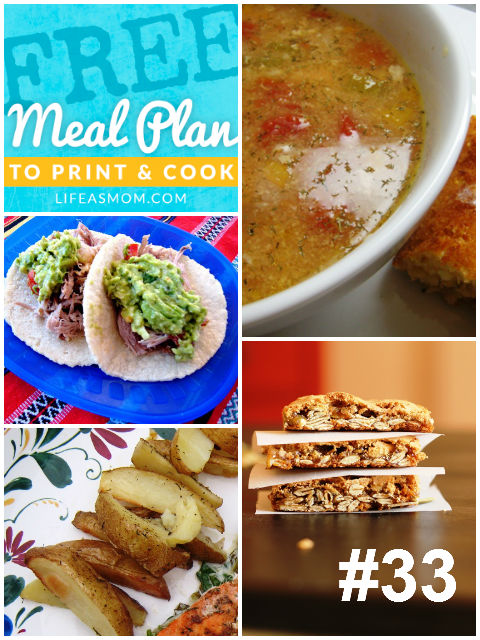 Weekly Meal Plan to Print & Cook #33 | Slow Cooker Meal Plan