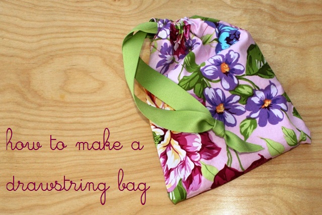 how to make a drawstring bag for gifts | Life as MOM