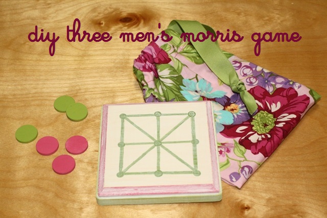 DIY Three Men’s Morris Game Board