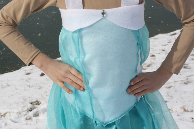 DIY Elsa Costume from Disney's Frozen - A tutorial for creating an Elsa costume at home.