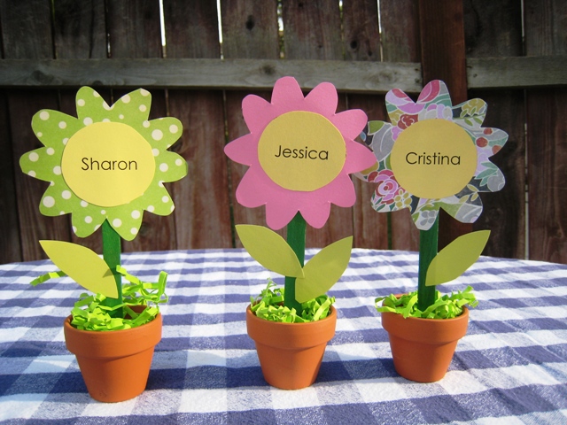 DIY on a Dime: Flower Pot Place Cards