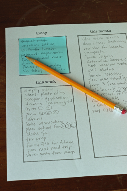 Simplify your To-Do list with sticky notes. ~ Like Mother, Like