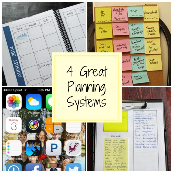 4 Planning Systems for the New School Year - Ready to get organized and ready for everything the new school year can dish out? Check out one of these 4 planning systems to help your life as mom.