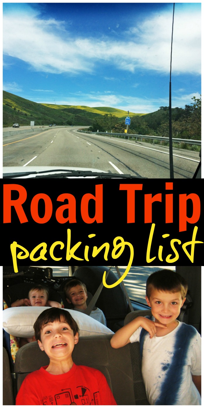 road trip packing list