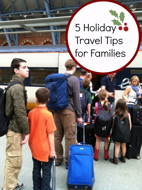 5 Holiday Travel Tips for Families - Tips from a seasoned mom and traveler on how to make the best trip with kids.