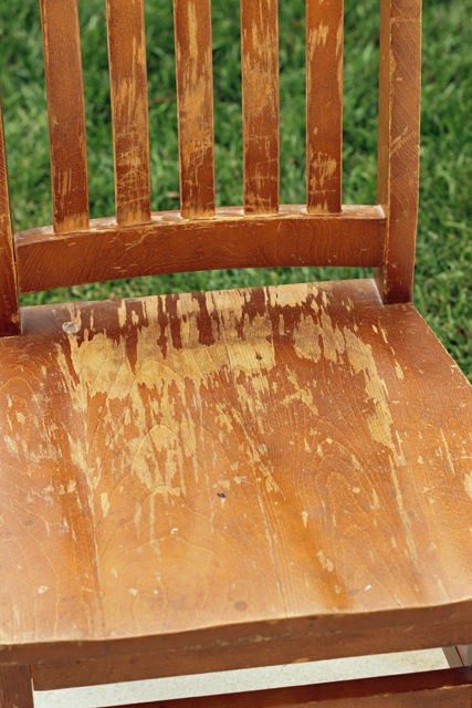 How We Are Refinishing Our Chairs and a Giveaway from Rockwell Tools - We've saved hundreds of dollars over the years by buying used furniture instead of new. Thanks to some easy tricks we can refinish used stuff and make it new again, like this simple method to refinish a chair.