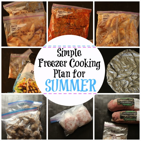 Simple Freezer Meals for Summer