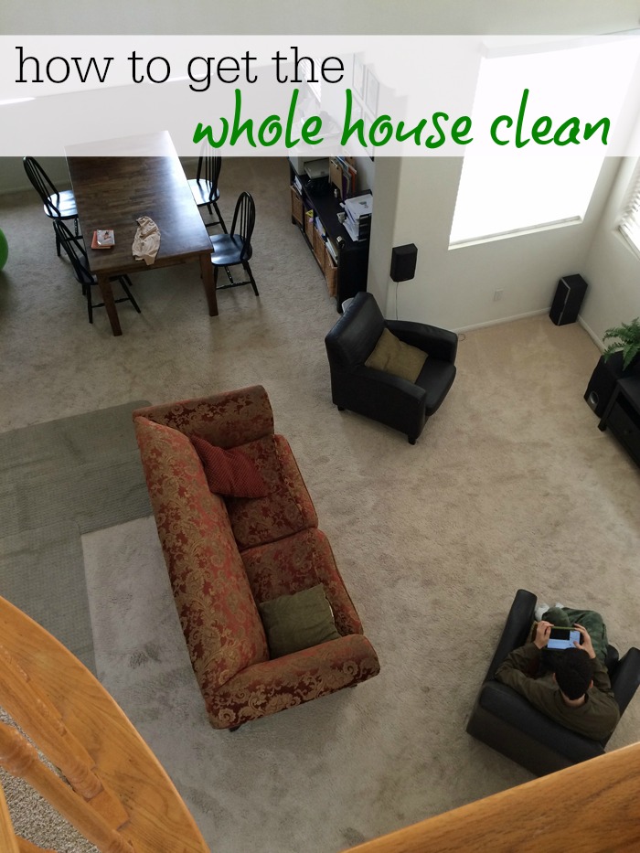 How to Get the Whole House Clean | Life as Mom - Want to get the whole house clean? It's worth it. You'll feel amazing. And if we can pull it off, so can you.