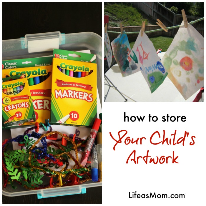 How to Store Your Child's Artwork | Tips from LifeasMom.com